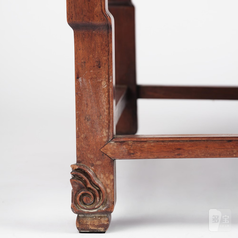 A Chinese hardwood throne chair/day bed, - 图24